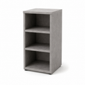 Table de chevet gris pierre avec trois niches 35x32x60 cm
