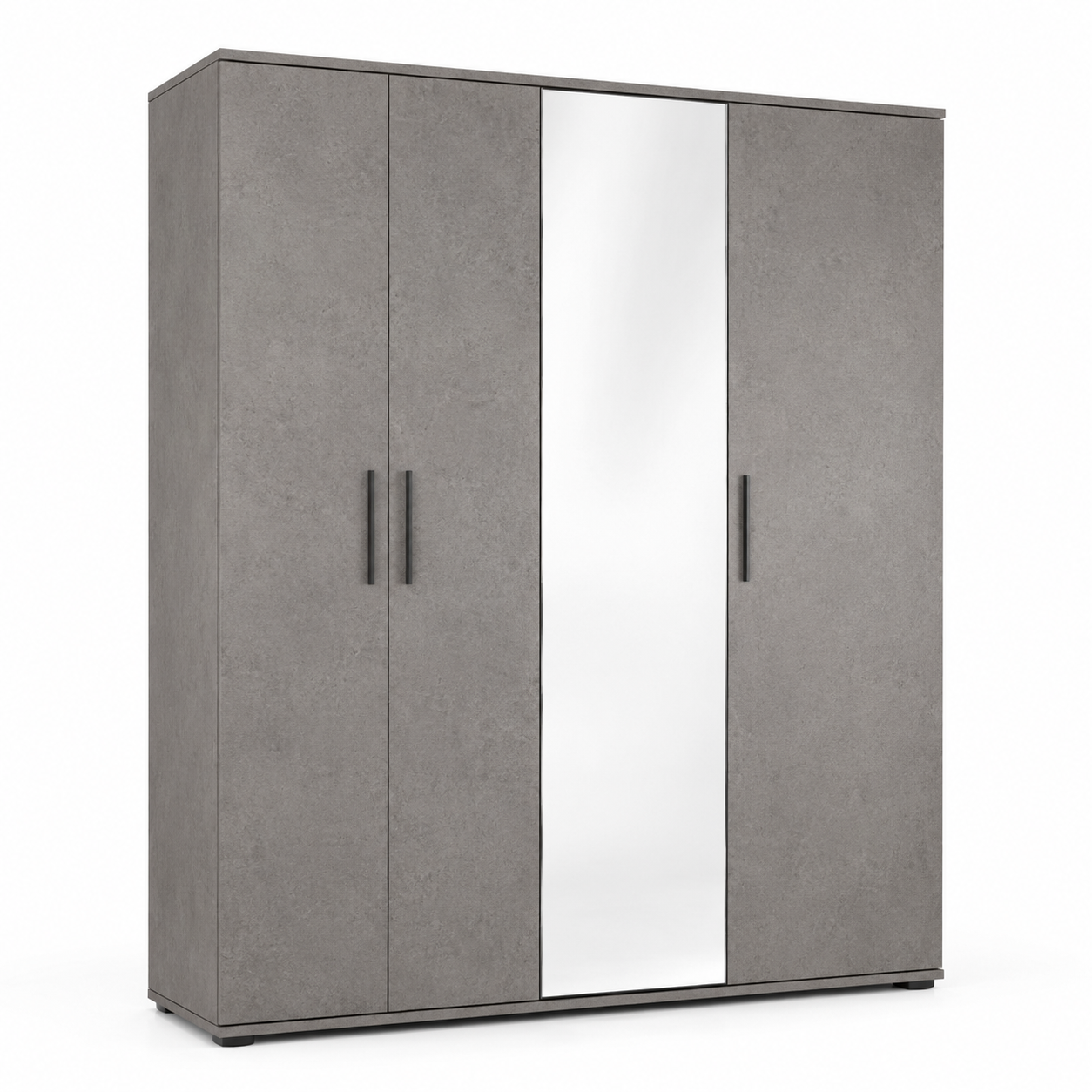 Armoire à miroir gris pierre 160x60x210 cm