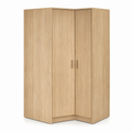 Armoire d’angle chêne clair avec penderie 120x120x200 cm