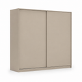 Armoire coulissante beige sable 180x60x200 cm
