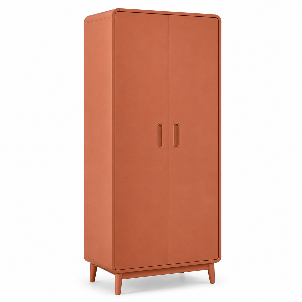 Armoire compacte terracotta à deux portes 90x50x180 cm