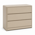 Commode beige sable aux angles arrondis 90x42x80 cm