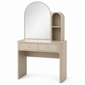 Coiffeuse beige sable aux formes arrondies 100x42x138 cm