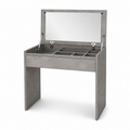 Coiffeuse gris pierre avec plateau rabattable 90x45x78 cm
